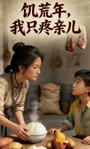 短剧《饥荒年，我只疼亲儿》海报