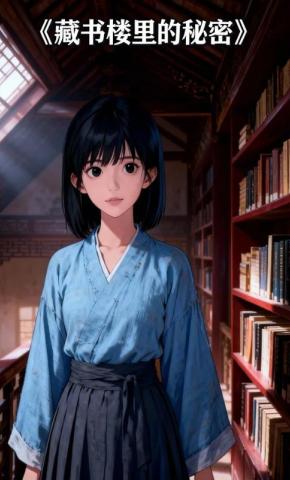短剧《藏书楼里的秘密》海报