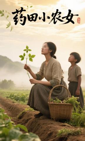 短剧《药田小农女》海报