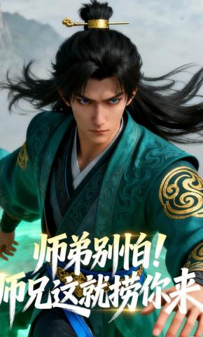 短剧《师弟别怕！师兄这就捞你来！》海报