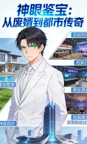 短剧《神眼鉴宝：从废婿到都市传奇》海报