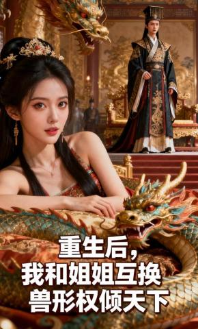 短剧《重生后，我和姐姐互换兽形权倾天下》海报