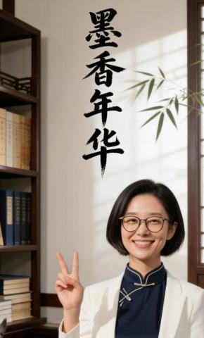 短剧《墨香年华》海报