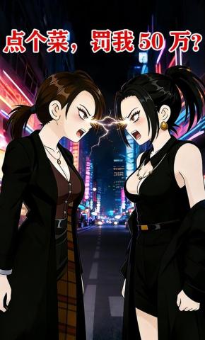 短剧《点个菜，罚我 50 万？》海报