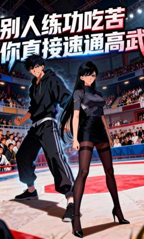 短剧《别人练功吃苦你直接速通高武》海报