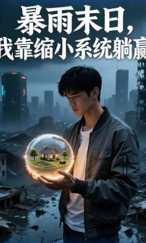 短剧《暴雨末日，我靠缩小系统躺赢》海报