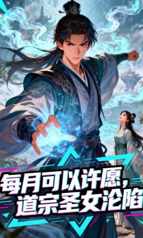 短剧《每月可以许愿，道宗圣女沦陷》海报