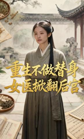短剧《重生不做替身：女医掀翻后宫》海报