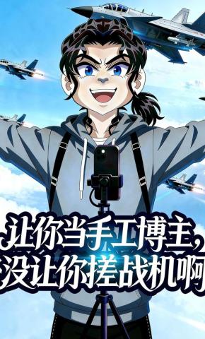 短剧《让你当手工博主，没让你搓战机啊》海报