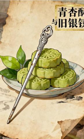 短剧《青杏酥与旧银钗》海报