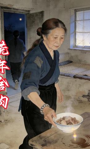 短剧《荒年舍肉》海报