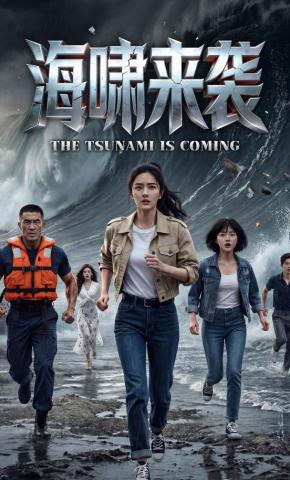 短剧《海啸来袭》海报