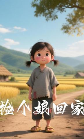 短剧《捡个娘回家》海报