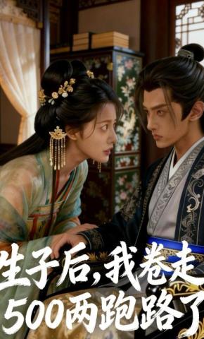 短剧《生子后，我卷走500两跑路了》海报