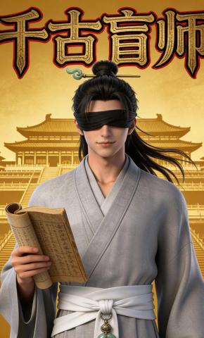 短剧《千古盲师》海报