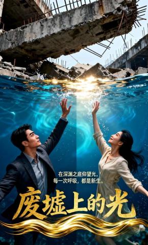 短剧《废墟上的光》海报