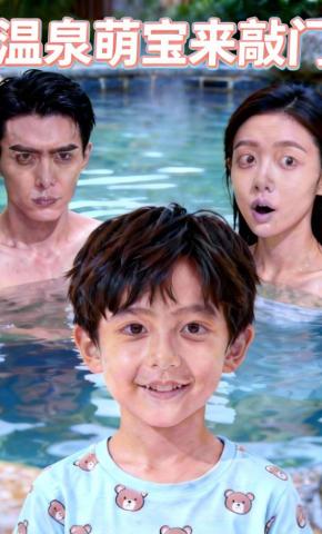 短剧《温泉萌宝来敲门》海报