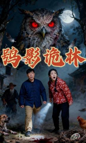 短剧鸮影诡林海报