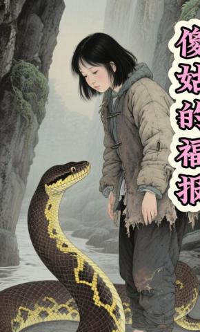 短剧《傻姑的福报》海报