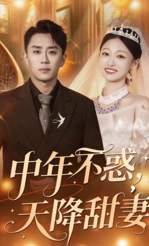 短剧《中年不惑，天降甜妻》海报