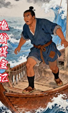 短剧《渔翁得宝记》海报