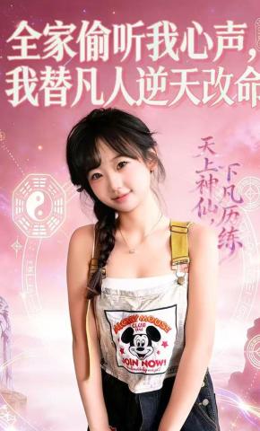 短剧《全家偷听我心声，我替凡人逆天改命》海报