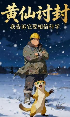 短剧《黄仙讨封，我告诉他要相信科学》海报