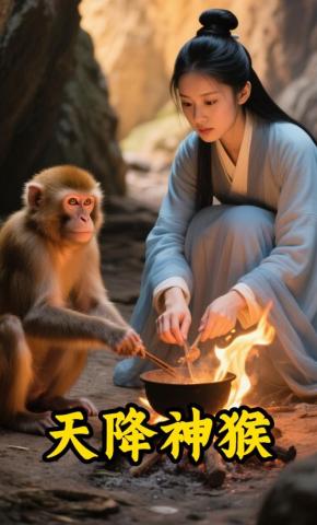 短剧《天降神猴》海报