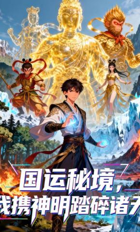 短剧《国运秘境，我携神明踏碎诸天》海报