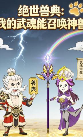 短剧《绝世兽典：我的武魂能召唤神兽》海报