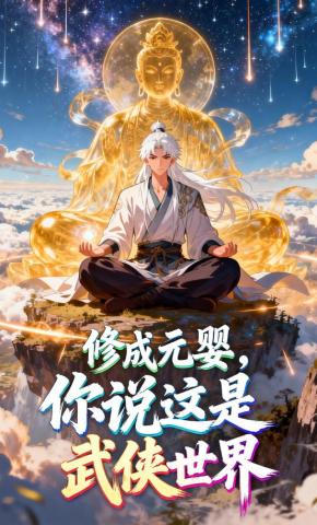 短剧《修成元婴，你说这是武侠世界》海报