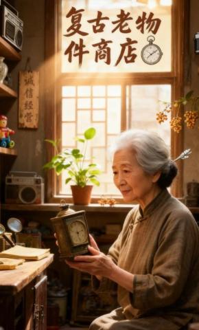 短剧《复古老物件商店》海报