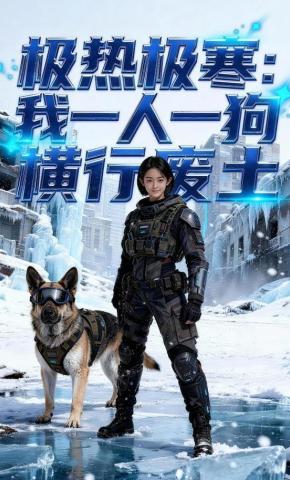短剧《极热极寒：我一人一狗横行废土》海报