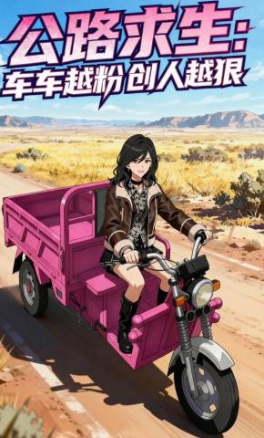 短剧《公路求生：车车越粉创人越狠》海报