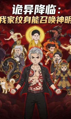 短剧《诡异降临：我家纹身能召唤神明》海报