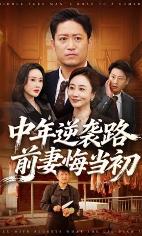 短剧《中年逆袭路，前妻悔当初》海报