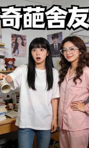 短剧《奇葩室友》海报