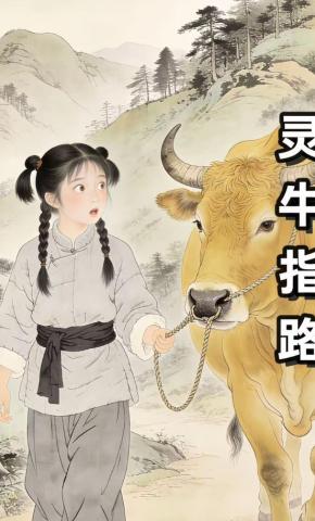 短剧《灵牛指路》海报