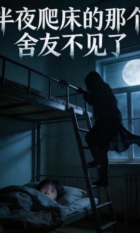 短剧《半夜爬床的那个舍友不见了》海报