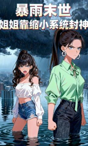 短剧《暴雨末世，姐姐靠缩小系统封神》海报
