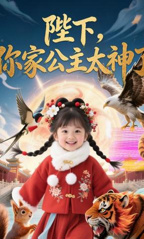 短剧《陛下，你家公主太神了》海报