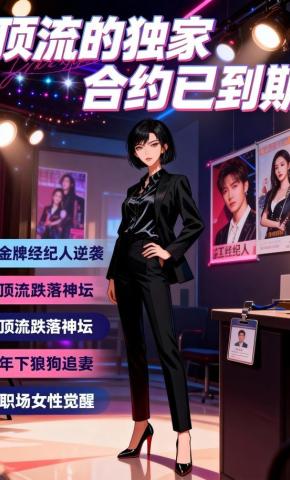 短剧《顶流的独家合约已到期》海报