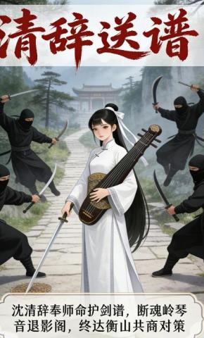 短剧《清辞送谱》海报