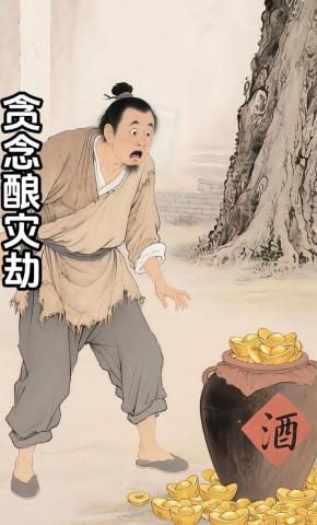 短剧《贪念酿灾劫》海报