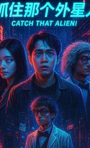 短剧《抓住那个外星人》海报