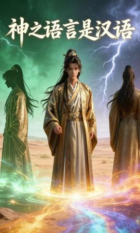 短剧《神之语言是汉语》海报