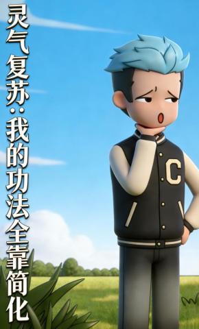 短剧《灵气复苏：我的功法全靠简化》海报