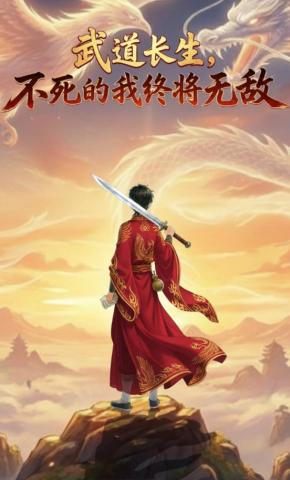 短剧《武道长生 不死的我终将无敌》海报