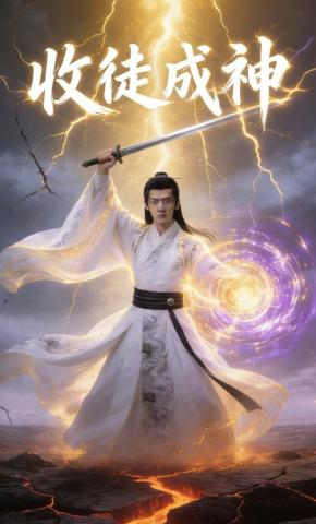 短剧《收徒成神》海报