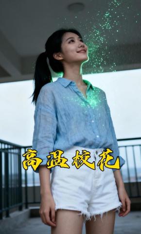 短剧《高温校花》海报